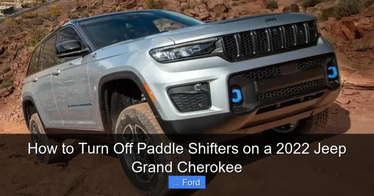 How to Turn Off Paddle Shifters on a 2022 Jeep Grand Cherokee
