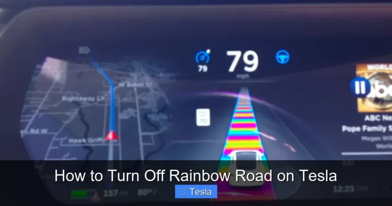 How to Turn Off Rainbow Road on Tesla