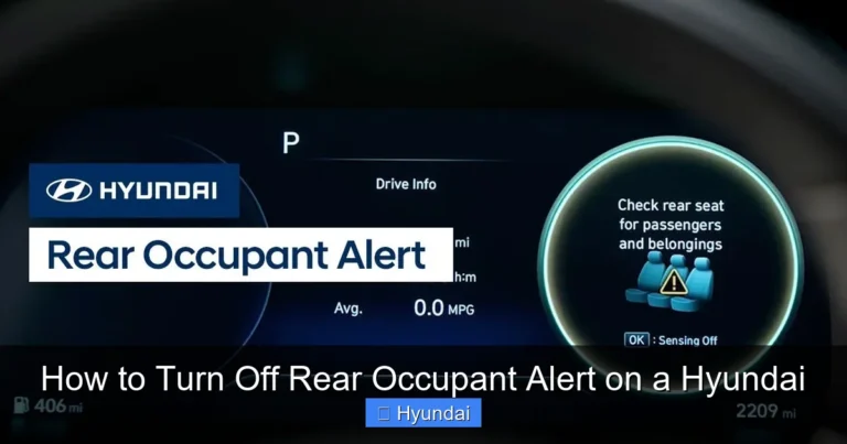 How to Turn Off Rear Occupant Alert on a Hyundai