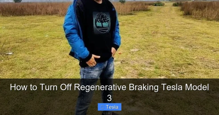 How to Turn Off Regenerative Braking Tesla Model 3