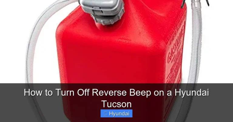 How to Turn Off Reverse Beep on a Hyundai Tucson