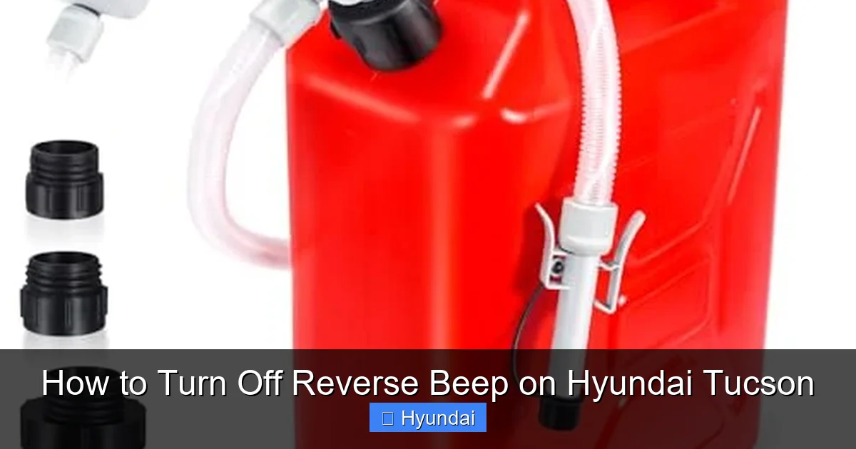 How to Turn Off Reverse Beep on Hyundai Tucson