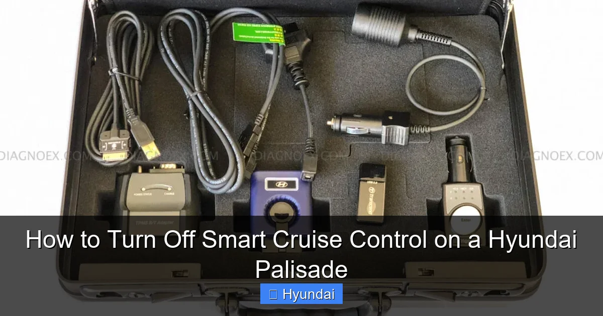 How to Turn Off Smart Cruise Control on a Hyundai Palisade