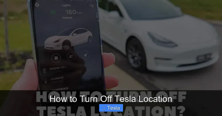 How to Turn Off Tesla Location