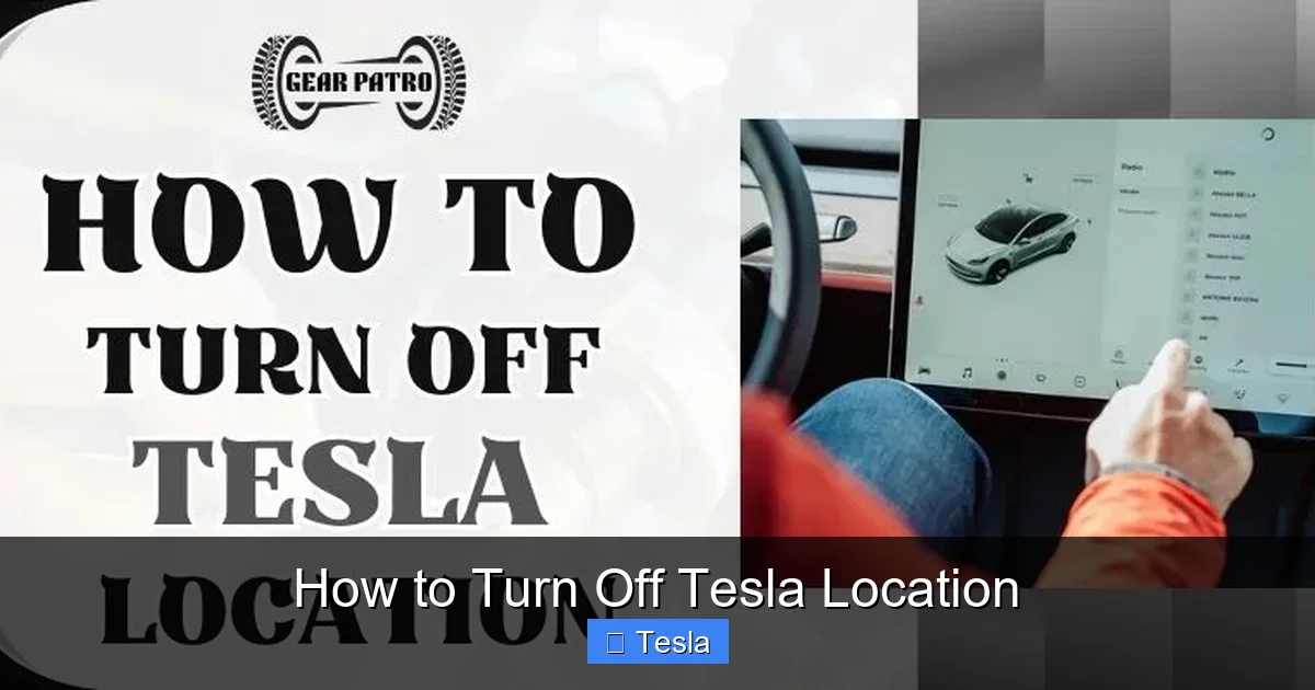 How to Turn Off Tesla Location