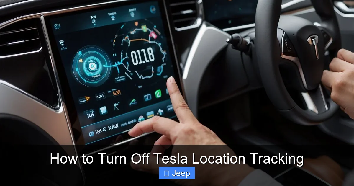 How to Turn Off Tesla Location Tracking