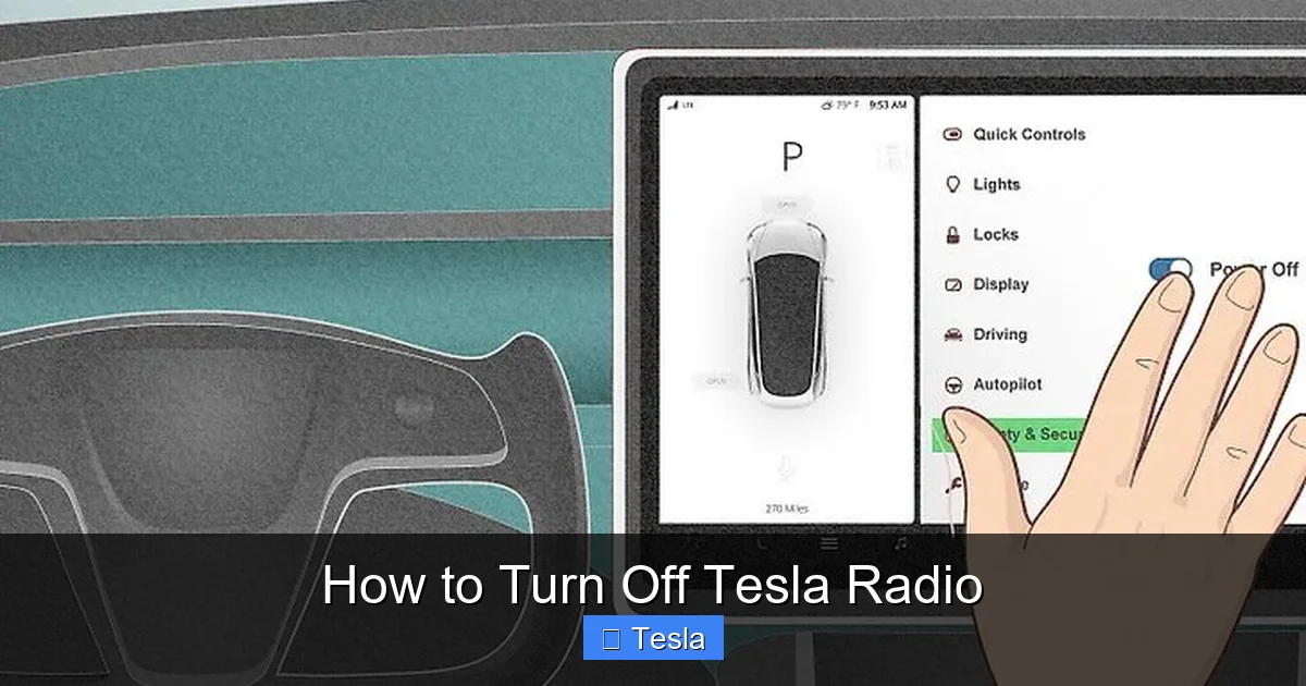 How to Turn Off Tesla Radio