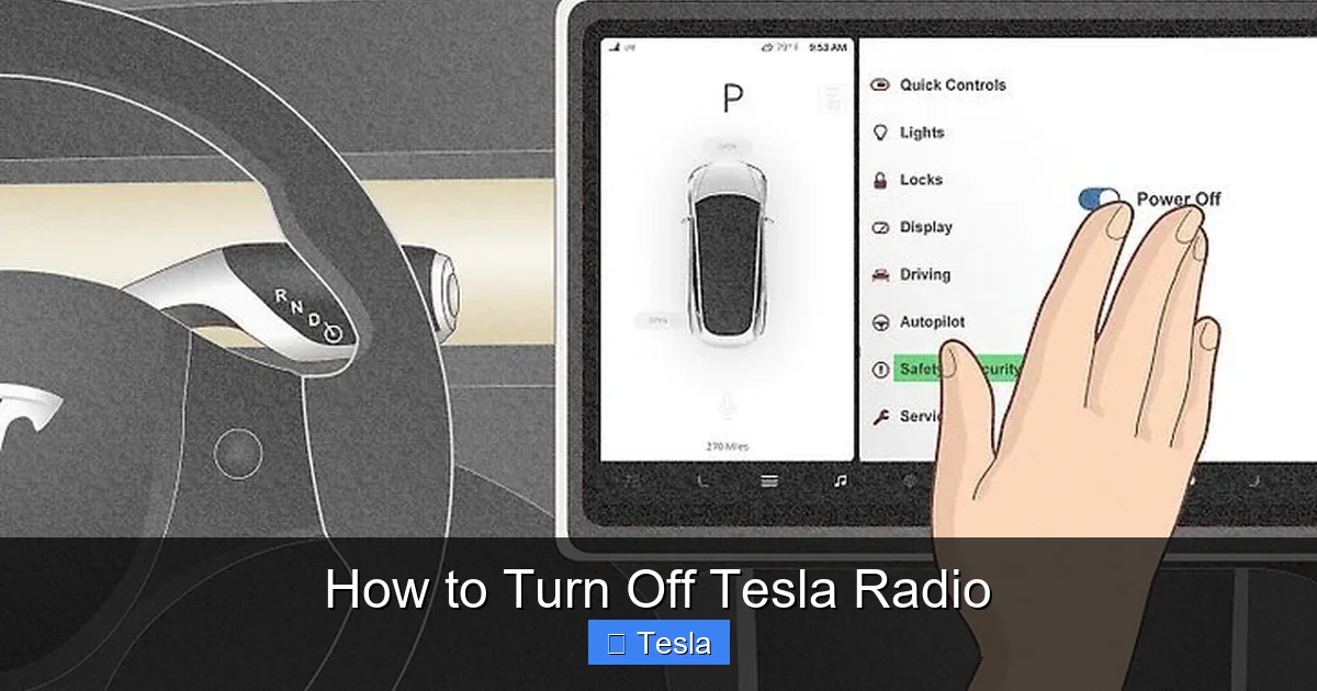 How to Turn Off Tesla Radio