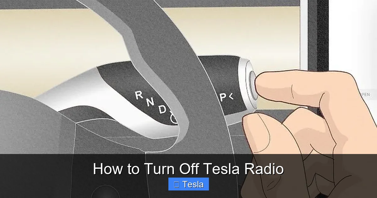 How to Turn Off Tesla Radio