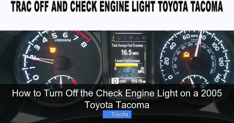How to Turn Off the Check Engine Light on a 2005 Toyota Tacoma