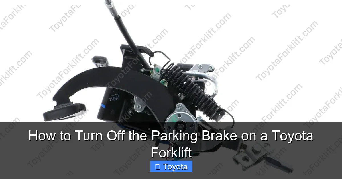 How to Turn Off the Parking Brake on a Toyota Forklift