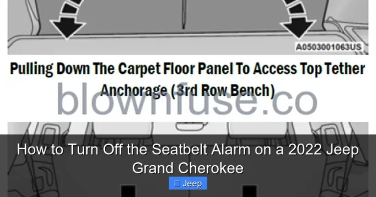 How to Turn Off the Seatbelt Alarm on a 2022 Jeep Grand Cherokee