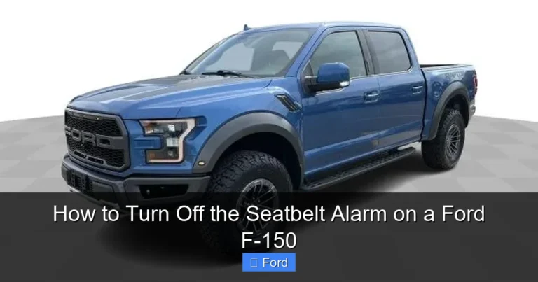 How to Turn Off the Seatbelt Alarm on a Ford F-150