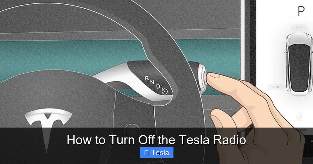 How to Turn Off the Tesla Radio