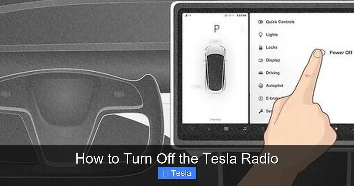 How to Turn Off the Tesla Radio