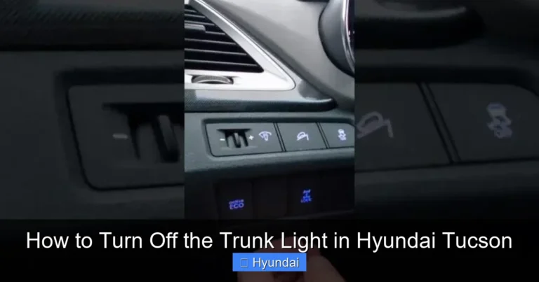 How to Turn Off the Trunk Light in Hyundai Tucson
