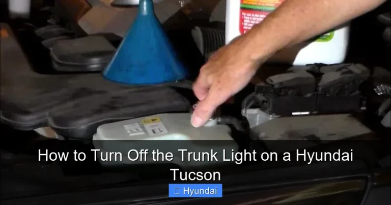 How to Turn Off the Trunk Light on a Hyundai Tucson