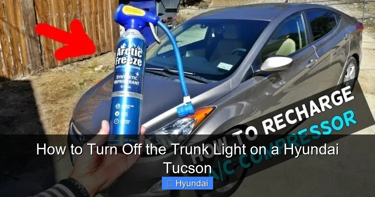 How to Turn Off the Trunk Light on a Hyundai Tucson