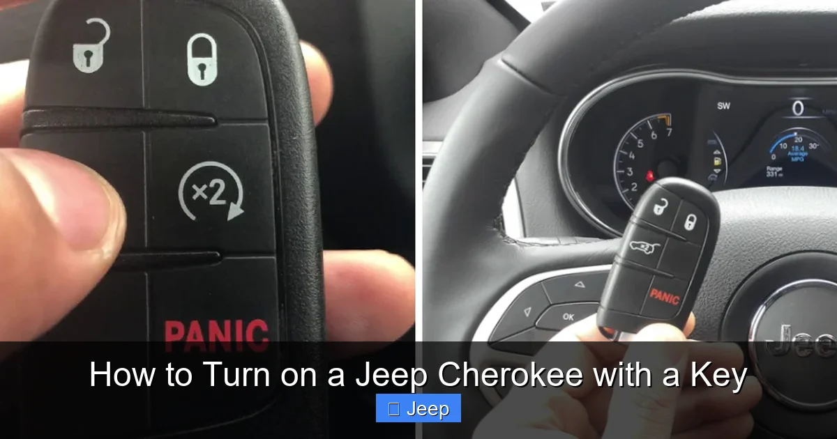 How to Turn on a Jeep Cherokee with a Key