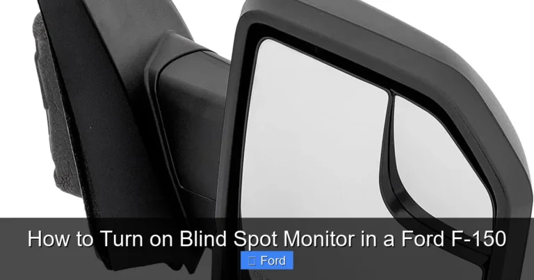 How to Turn on Blind Spot Monitor in a Ford F-150
