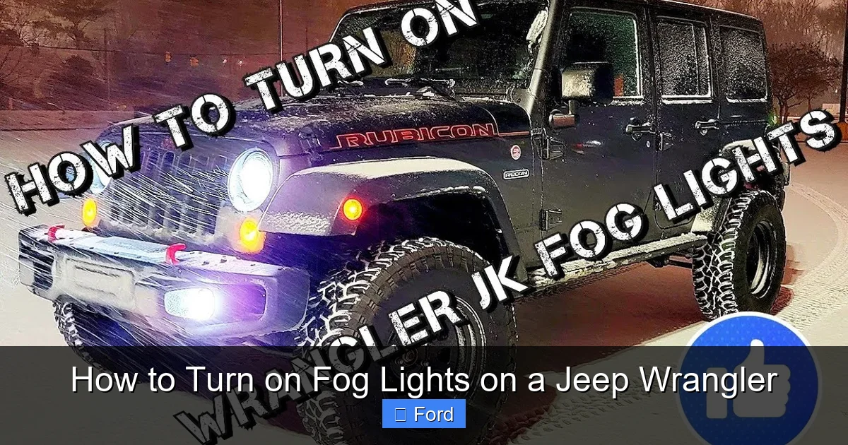 How to Turn on Fog Lights on a Jeep Wrangler