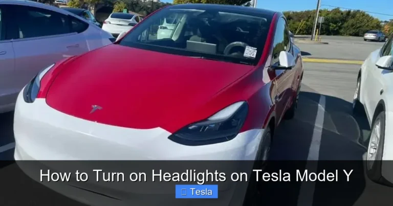 How to Turn on Headlights on Tesla Model Y