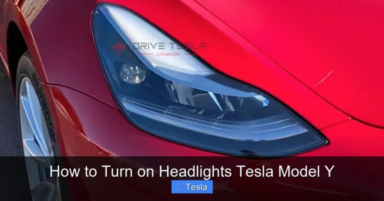 How to Turn on Headlights Tesla Model Y