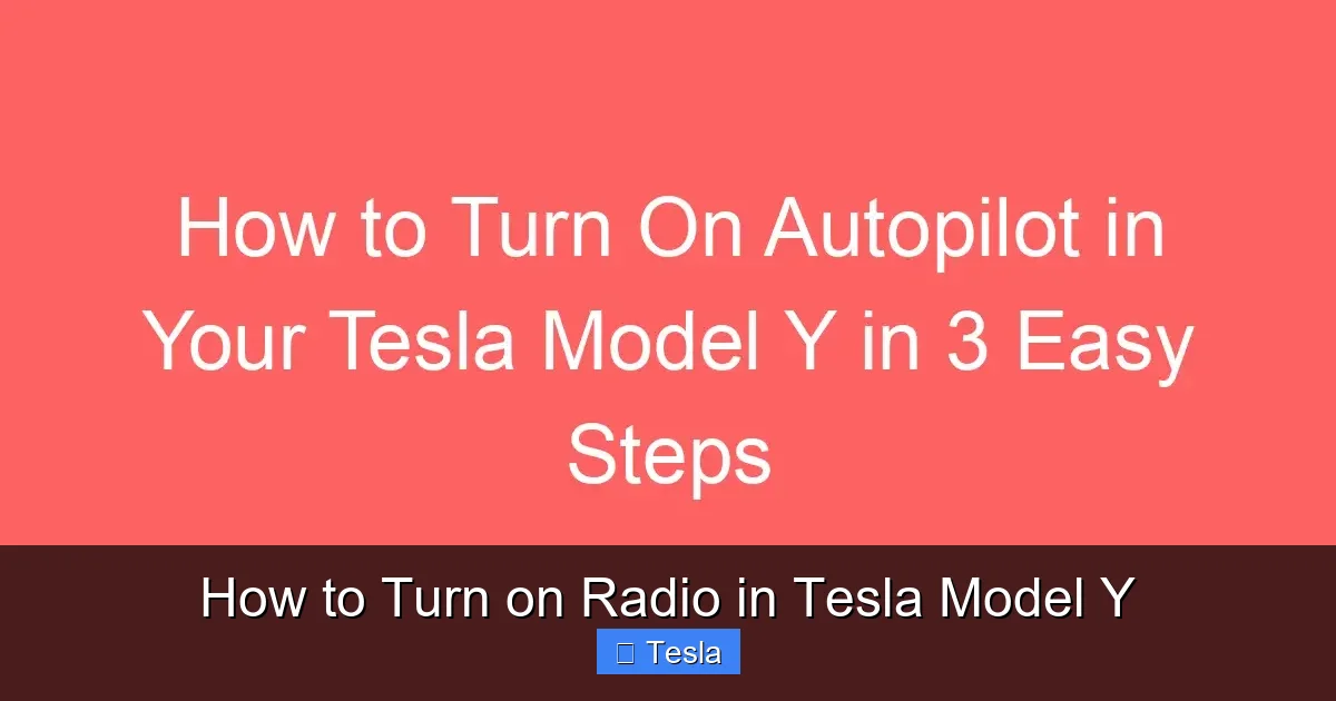 How to Turn on Radio in Tesla Model Y