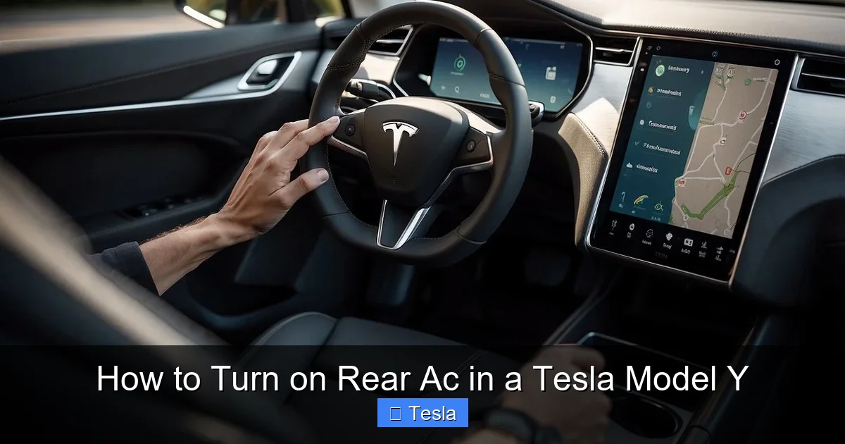 How to Turn on Rear Ac in a Tesla Model Y