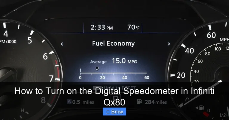 How to Turn on the Digital Speedometer in Infiniti Qx80
