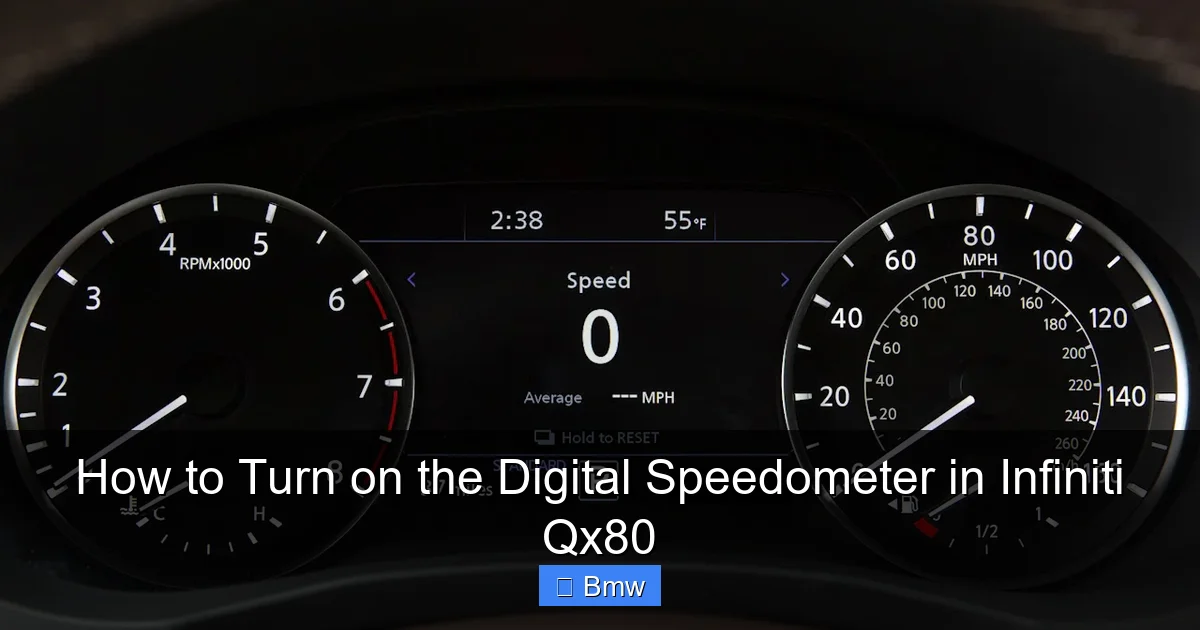How to Turn on the Digital Speedometer in Infiniti Qx80