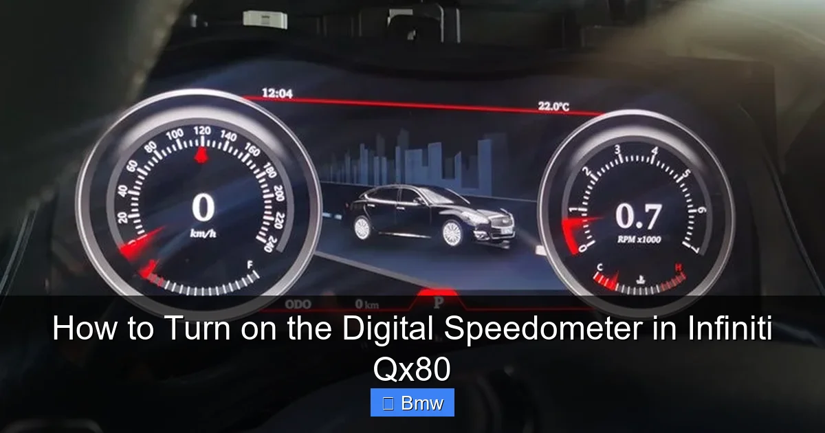 How to Turn on the Digital Speedometer in Infiniti Qx80