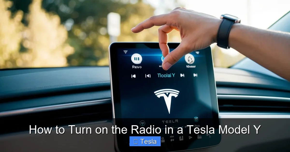 How to Turn on the Radio in a Tesla Model Y