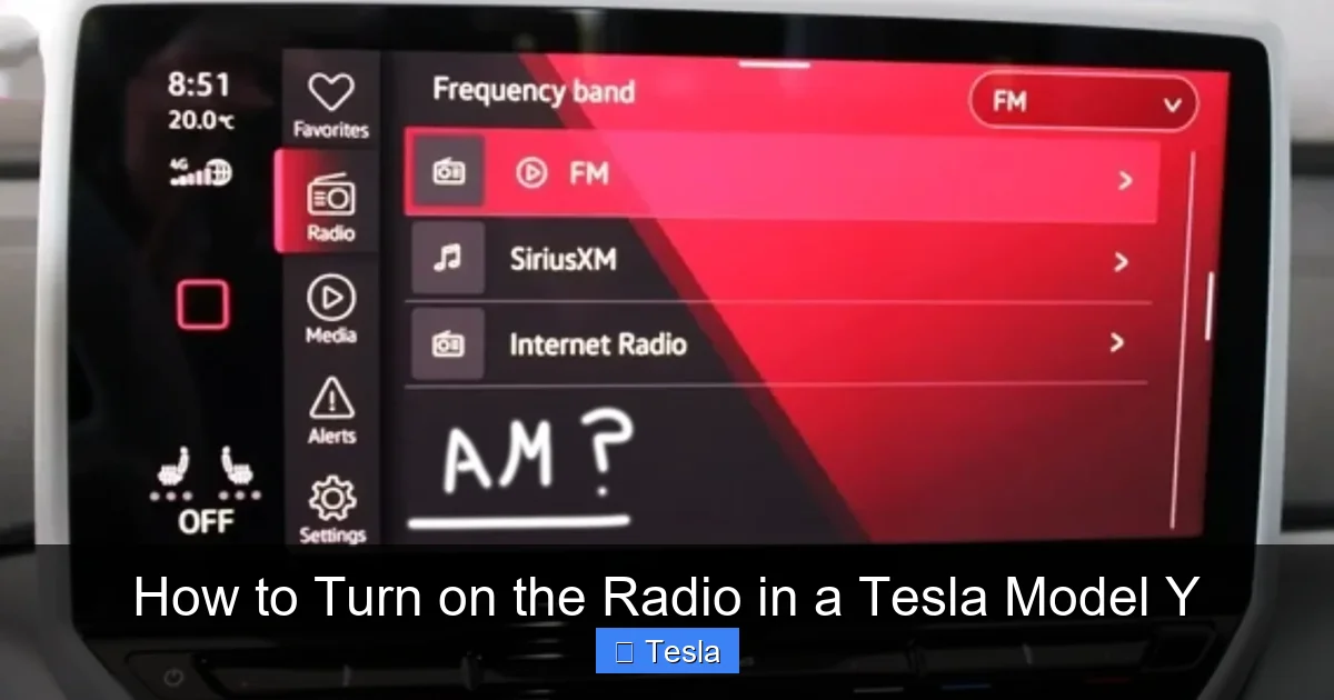 How to Turn on the Radio in a Tesla Model Y