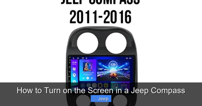 How to Turn on the Screen in a Jeep Compass