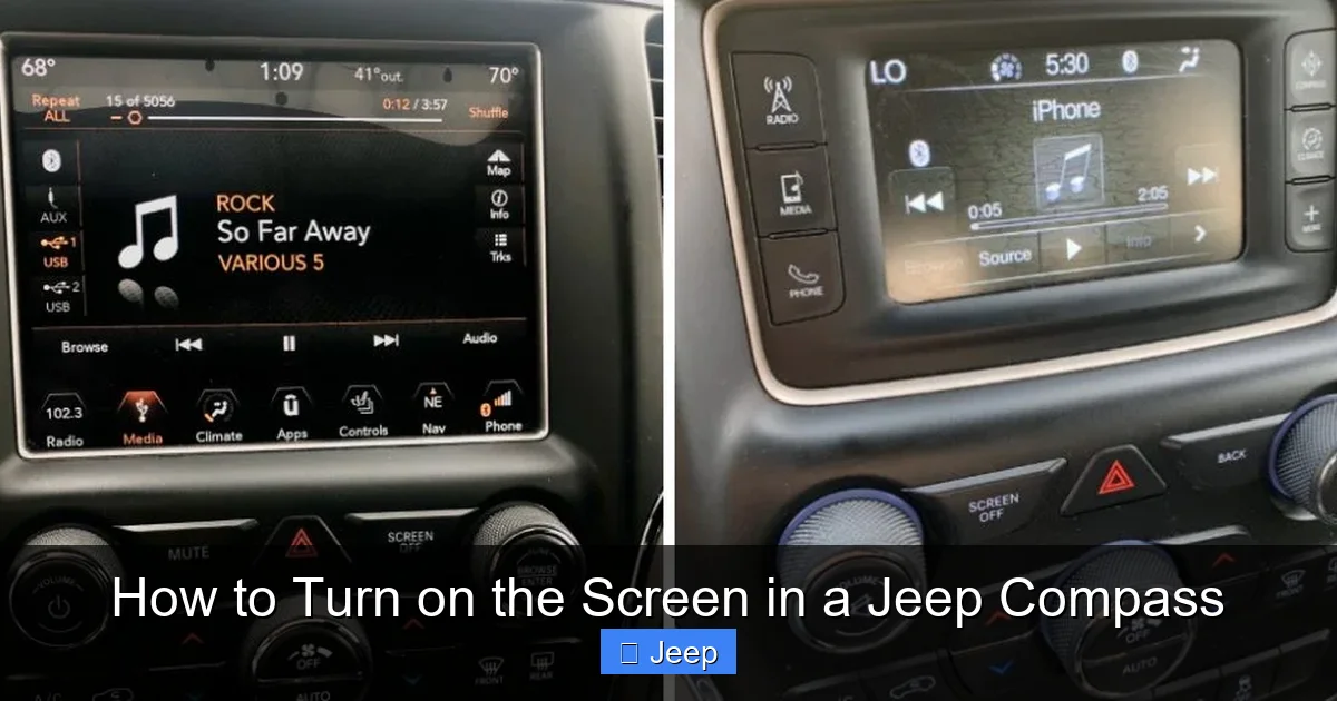 How to Turn on the Screen in a Jeep Compass