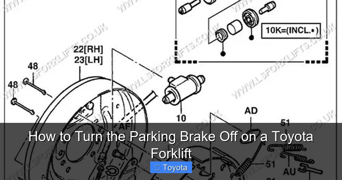 How to Turn the Parking Brake Off on a Toyota Forklift