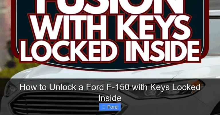 How to Unlock a Ford F-150 with Keys Locked Inside
