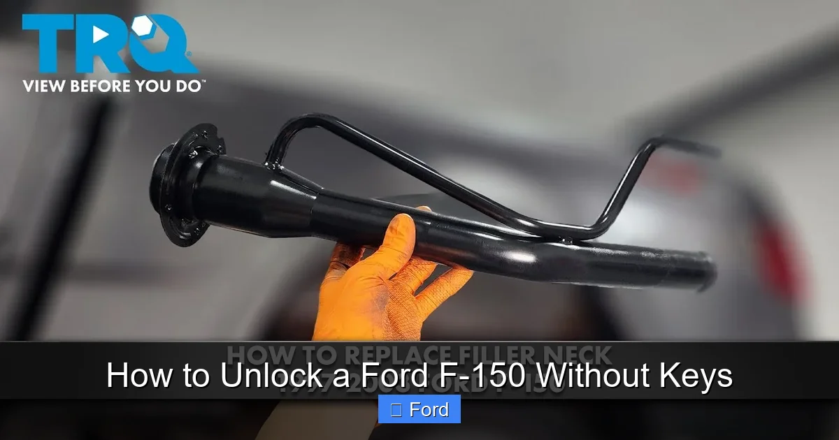 How to Unlock a Ford F-150 Without Keys