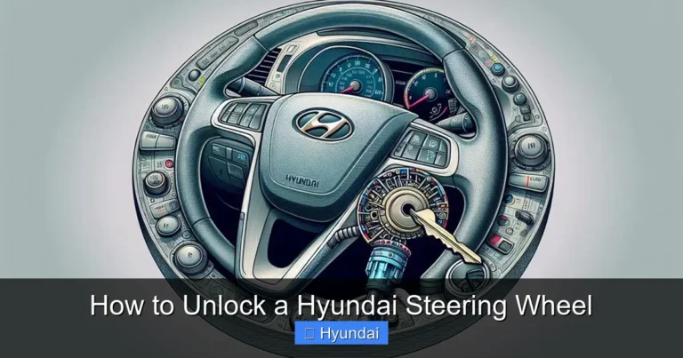 How to Unlock a Hyundai Steering Wheel