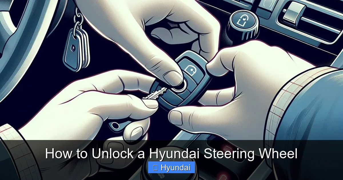 How to Unlock a Hyundai Steering Wheel
