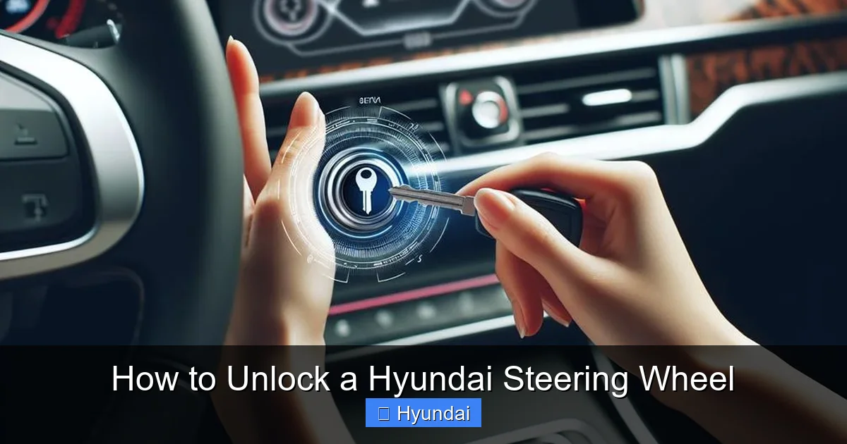 How to Unlock a Hyundai Steering Wheel