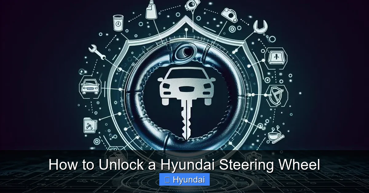 How to Unlock a Hyundai Steering Wheel