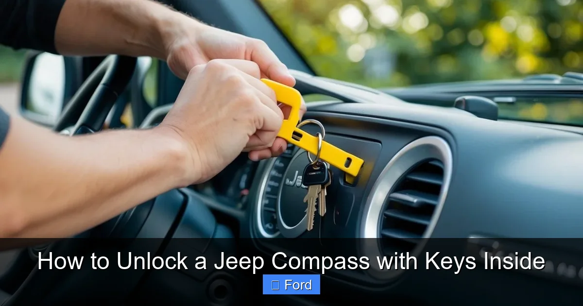How to Unlock a Jeep Compass with Keys Inside