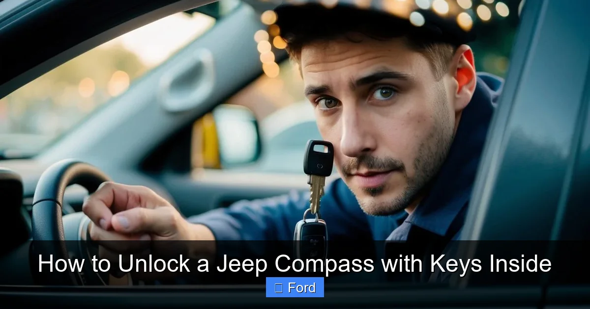 How to Unlock a Jeep Compass with Keys Inside