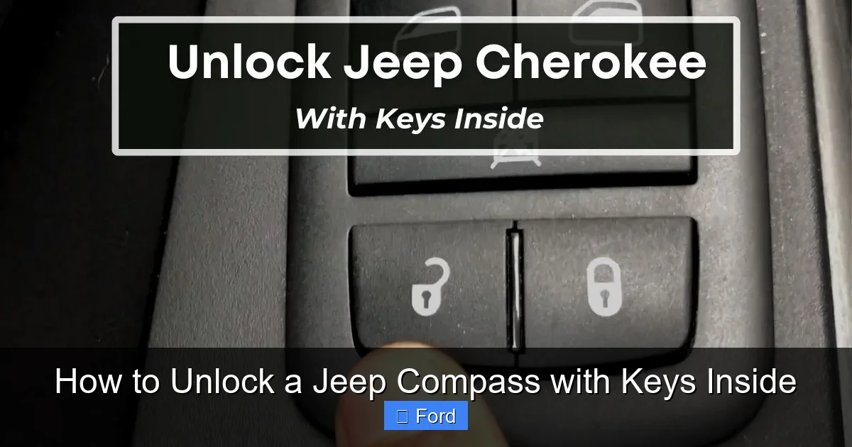 How to Unlock a Jeep Compass with Keys Inside
