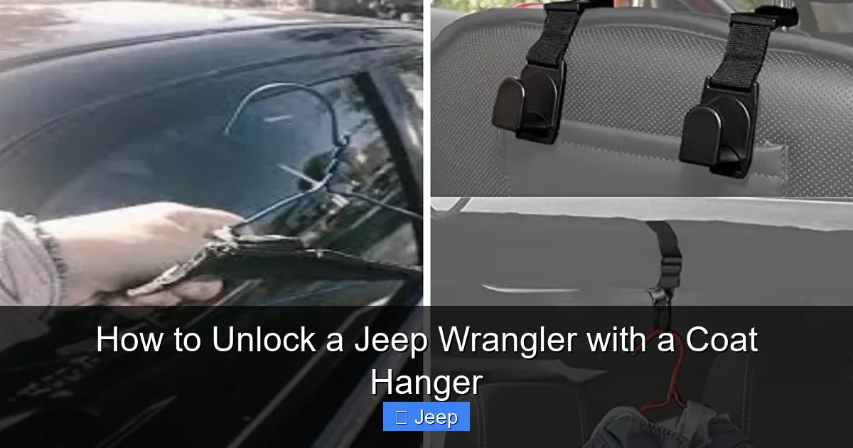 How to Unlock a Jeep Wrangler with a Coat Hanger