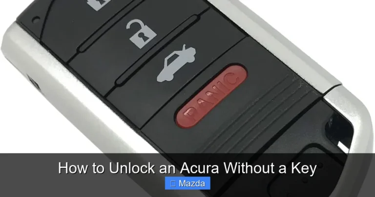 How to Unlock an Acura Without a Key