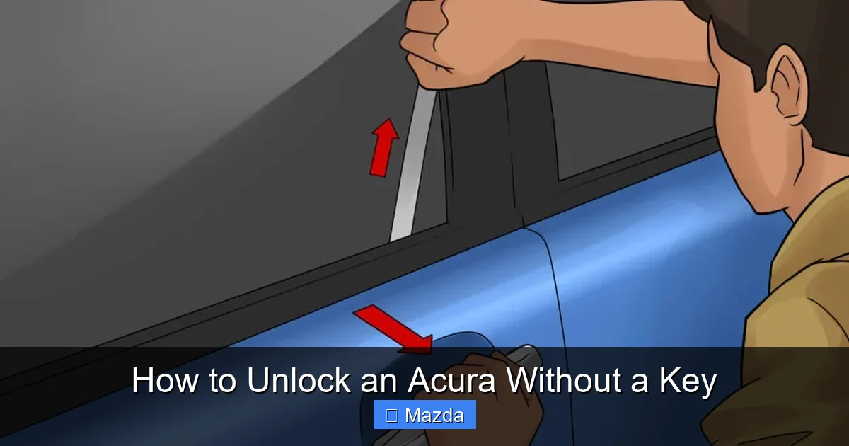 How to Unlock an Acura Without a Key