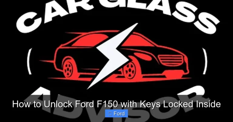 How to Unlock Ford F150 with Keys Locked Inside